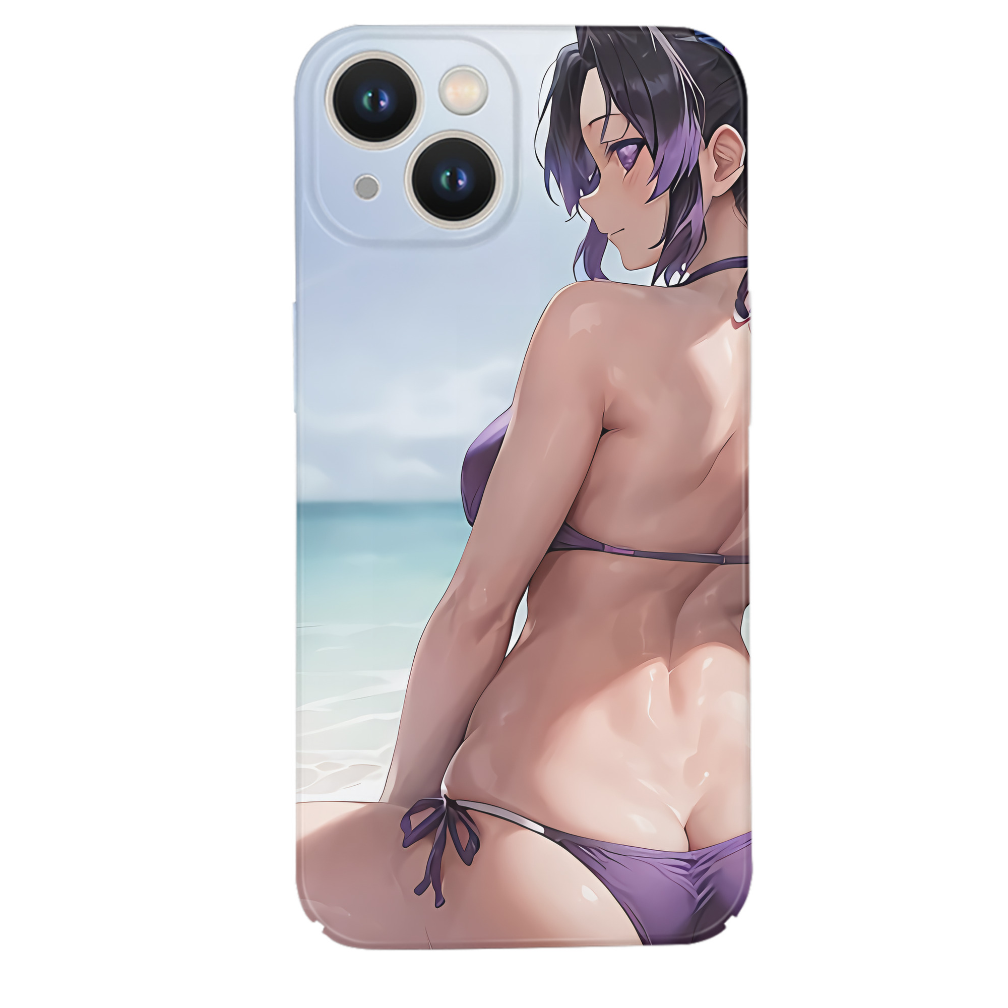 （画像用） 鬼滅の刃（きめつのやいば）蟲柱-胡蝶 しのぶ／こちょう しのぶ Kochou Shinobu 【iPhone 14シリーズ対応】ハードケース